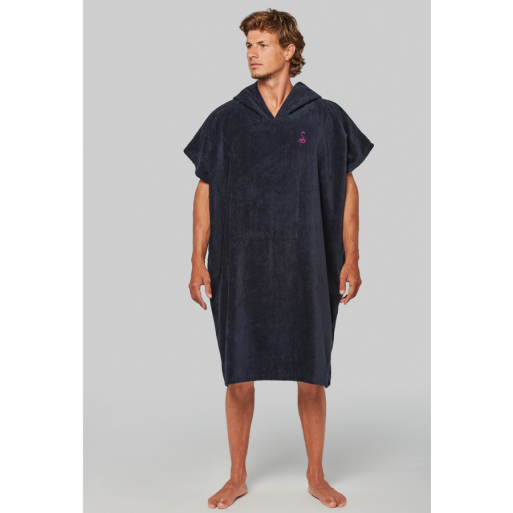 Poncho éponge à capuche homme