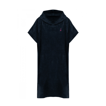 Poncho éponge à capuche femme