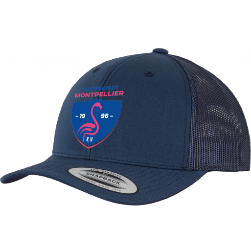 Casquette retro trucker Partenaires XV Rugby bleue
