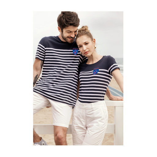 T-shirt marinière col rond femme