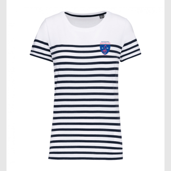 T-shirt marinière col rond femme